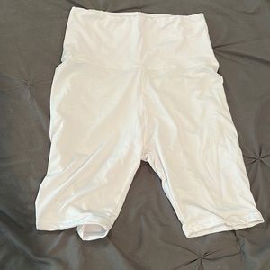 White Biker Shorts